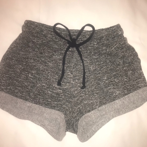 Forever 21 Pants - Grey Marled Drawstring Shorts Lounge Pajama Small